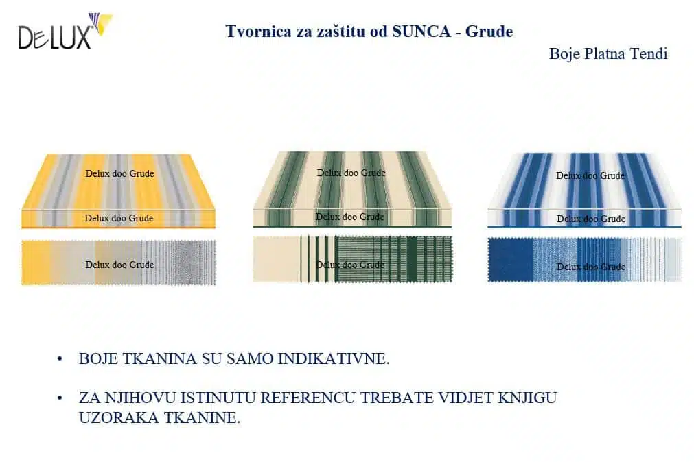 Boje Platana za Tende