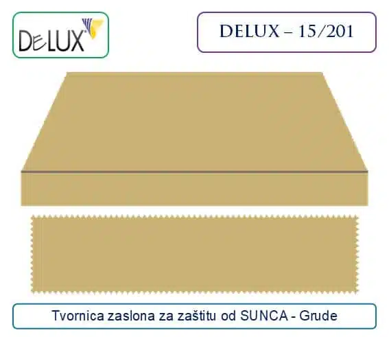 Platno za tende – bež pleteni dezen za zaštitu od sunca, Delux 15/201