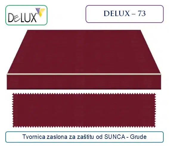 Platno za tende – bordo dezen za zaštitu od sunca, Delux 73