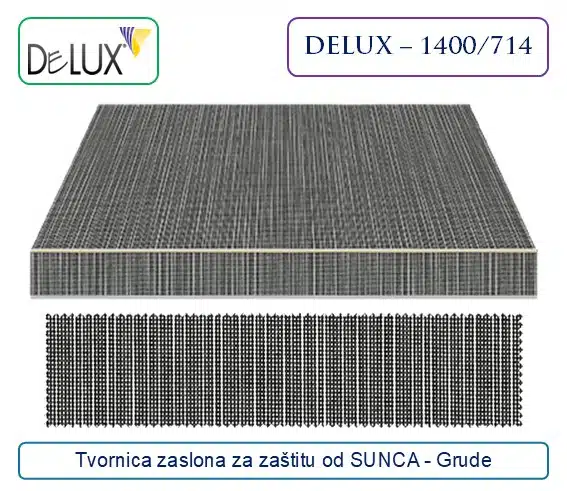 Platno za tende – zeleno tehničko platno za zaštitu od sunca, Delux 1400/714