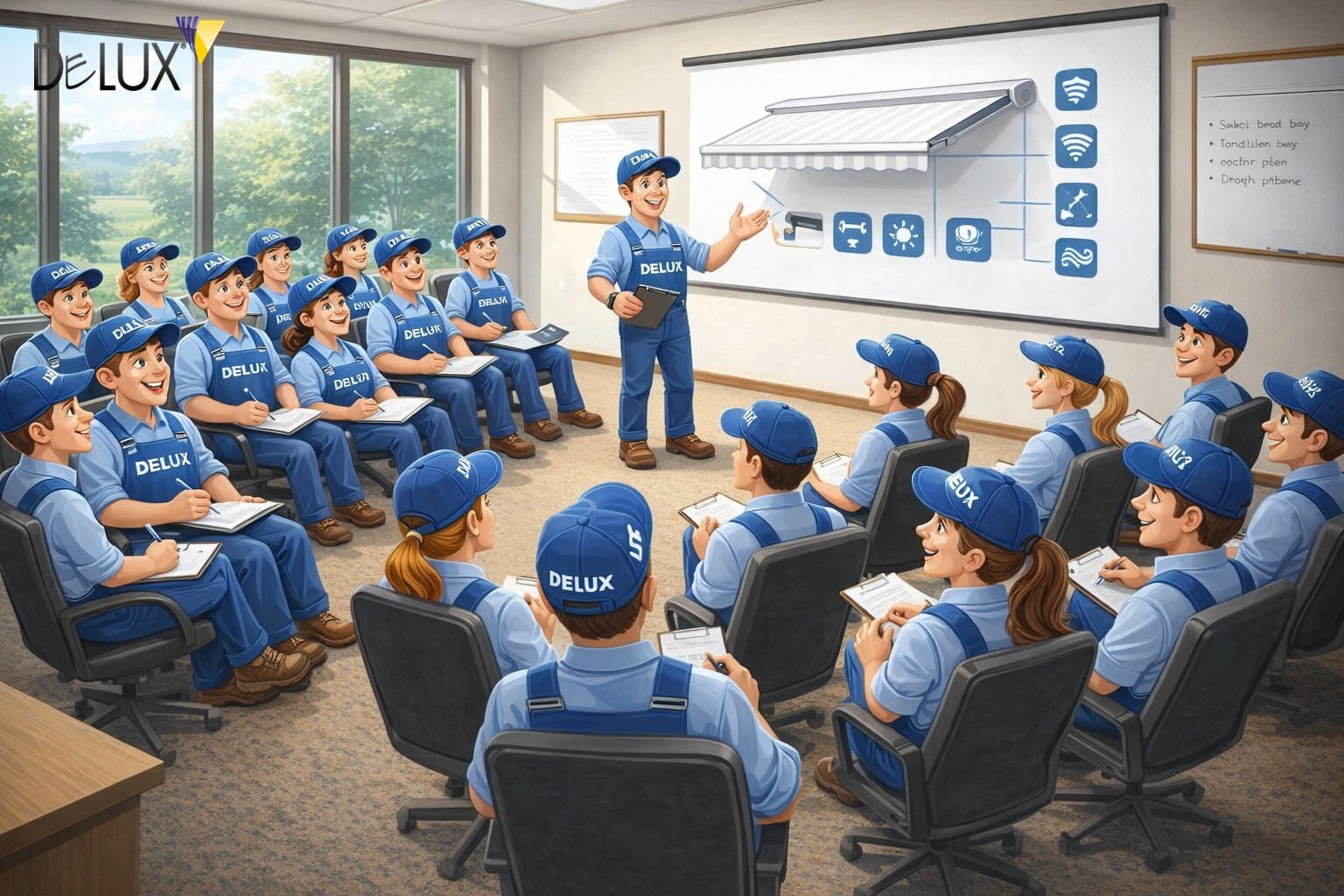 Delux doo tim na edukaciji o tendama i pametnim sustavima za zaštitu od sunca