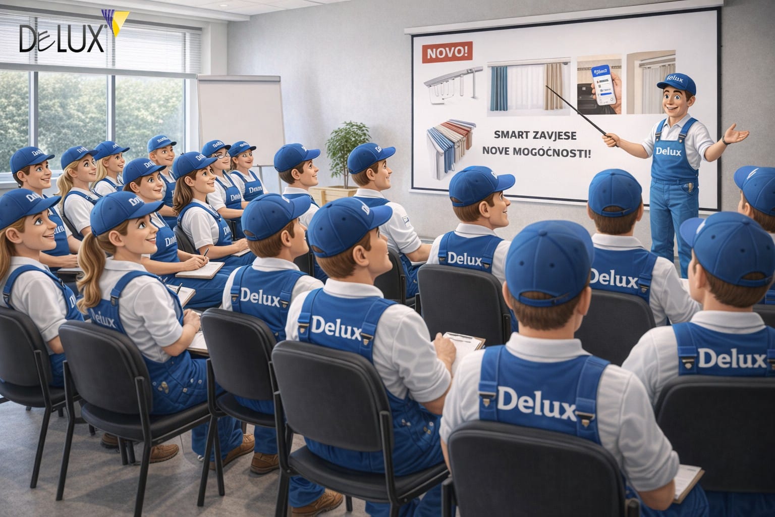 Delux doo tim na prezentaciji novih smart zavjesa i modernih rješenja za uređenje prostora