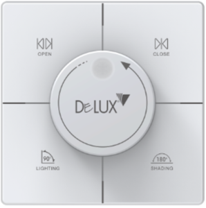 Delux zidni kontroler za upravljanje motoriziranim sjenilima, rasvjetom i zasjenjenjem