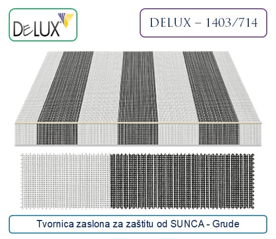 delux-platno-za-tende-1403-714jpg - delux.ba Široko sivo-bijelo prugasto platno za tende i zaslone, model DELUX - 1403/714, Tvornica Grude