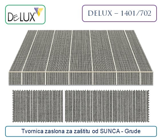 delux-zaslon-za-sunce-1401-702jpg - delux.ba Sivo prugasto platno za zaštitu od sunca sa belim linijama, model DELUX - 1401/702, Tvornica zaslona Grude